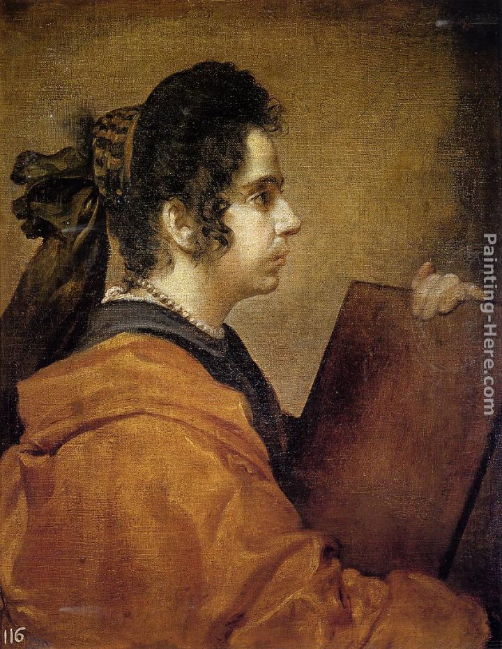 A Sibyl painting - Diego Rodriguez de Silva Velazquez A Sibyl art painting